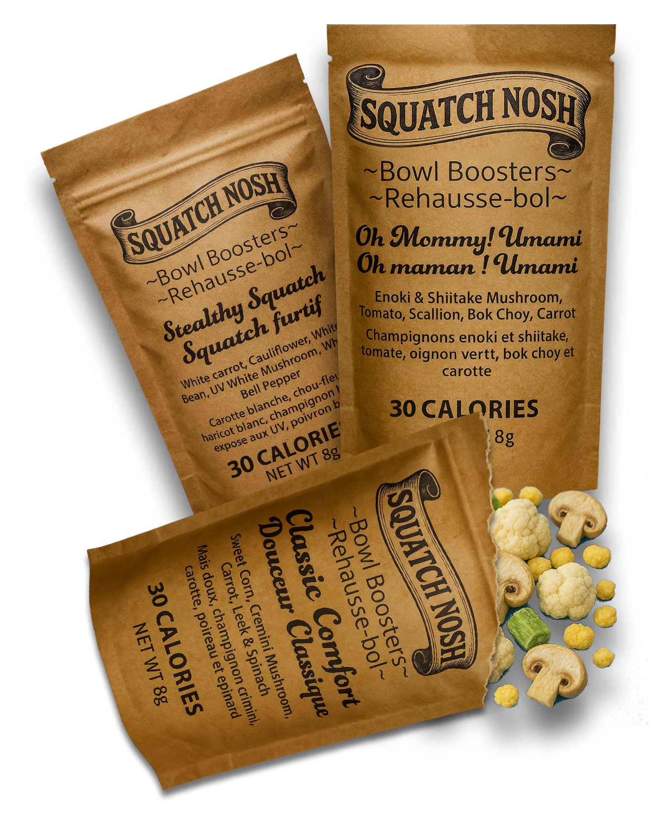 Squatch Nosh Bowl Booster Sachets